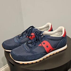 Saucony Men's Blue and Red Sneakers